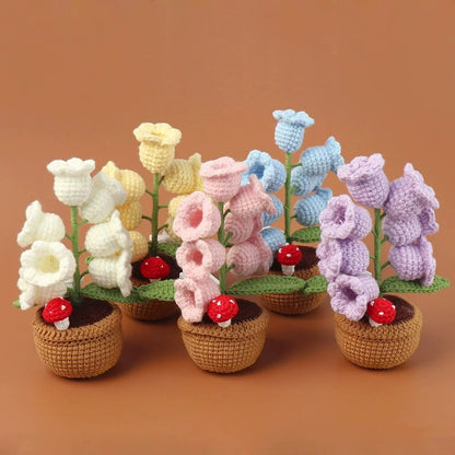 Handmade Crochet Flower Lamp